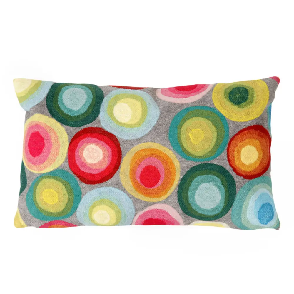 Liora Manne Visions II Puddle Dot Indoor/Outdoor Pillow Multi 12
