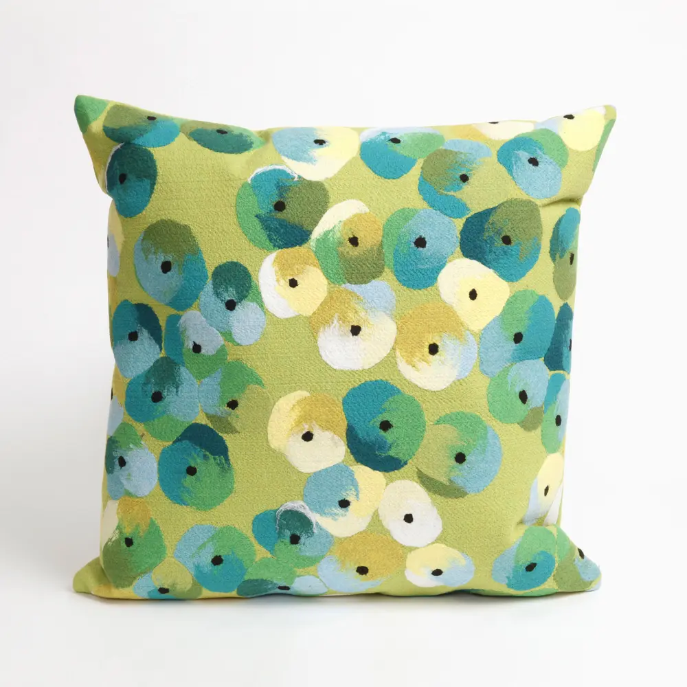 Liora Manne Visions II Pansy Indoor/Outdoor Pillow Lime 20