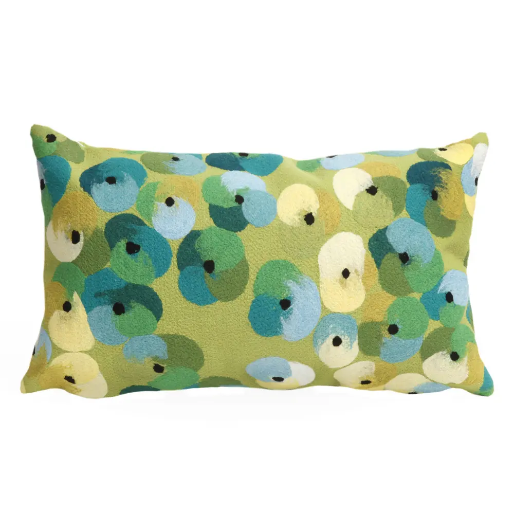 Liora Manne Visions II Pansy Indoor/Outdoor Pillow Lime 12