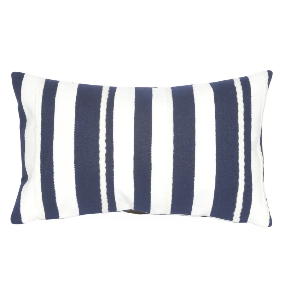 Liora Manne Visions II Marina Stripe Indoor/Outdoor Pillow Marine 12
