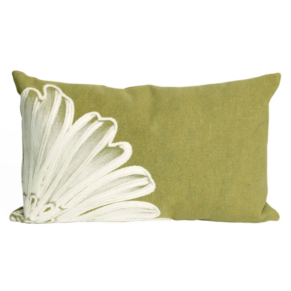 Liora Manne Visions III Antique Medallion Indoor/Outdoor Pillow Green 12