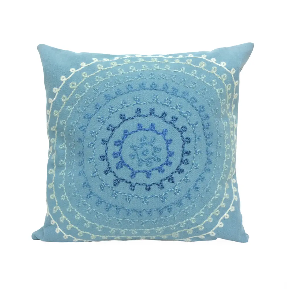 Liora Manne Visions III Ombre Threads Indoor/Outdoor Pillow Aqua 20