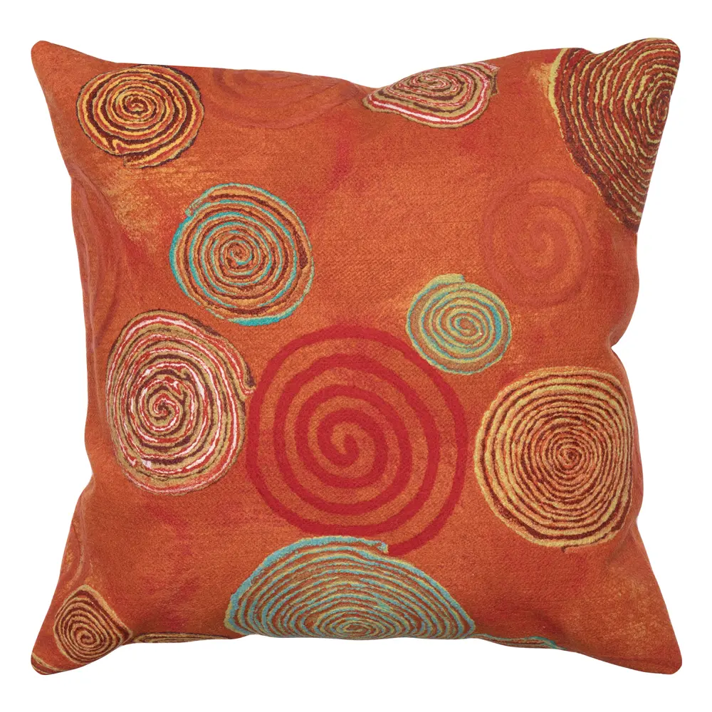 Liora Manne Visions III Graffiti Swirl Indoor/Outdoor Pillow Warm 20