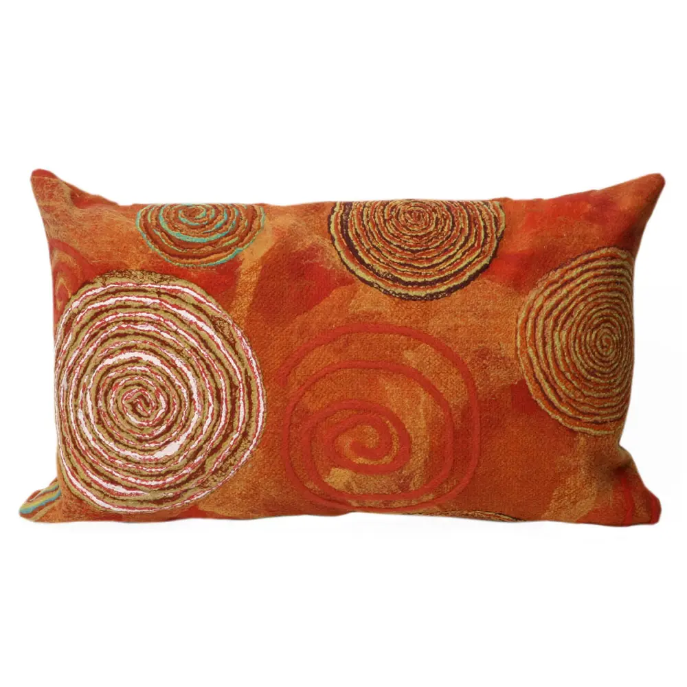 Liora Manne Visions III Graffiti Swirl Indoor/Outdoor Pillow Warm 12