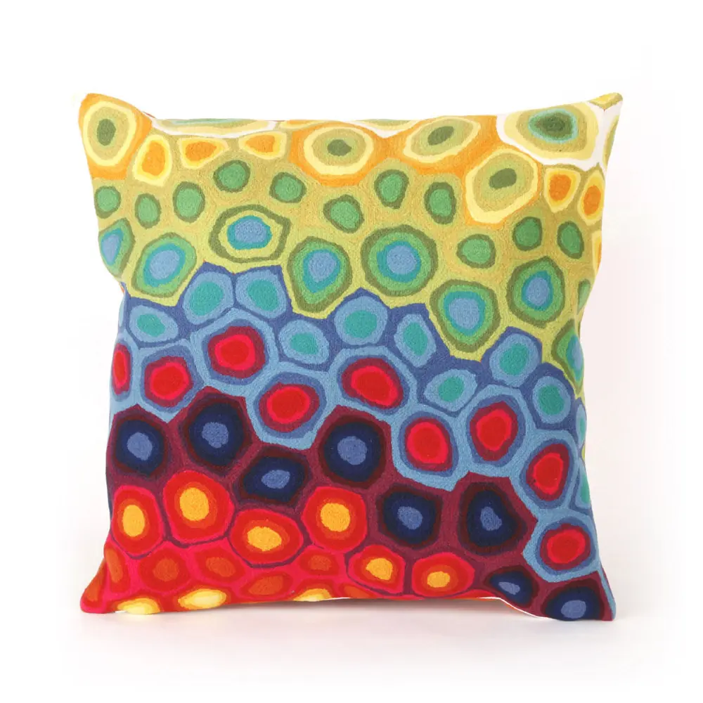 Liora Manne Visions III Pop Swirl Indoor/Outdoor Pillow Multi 20