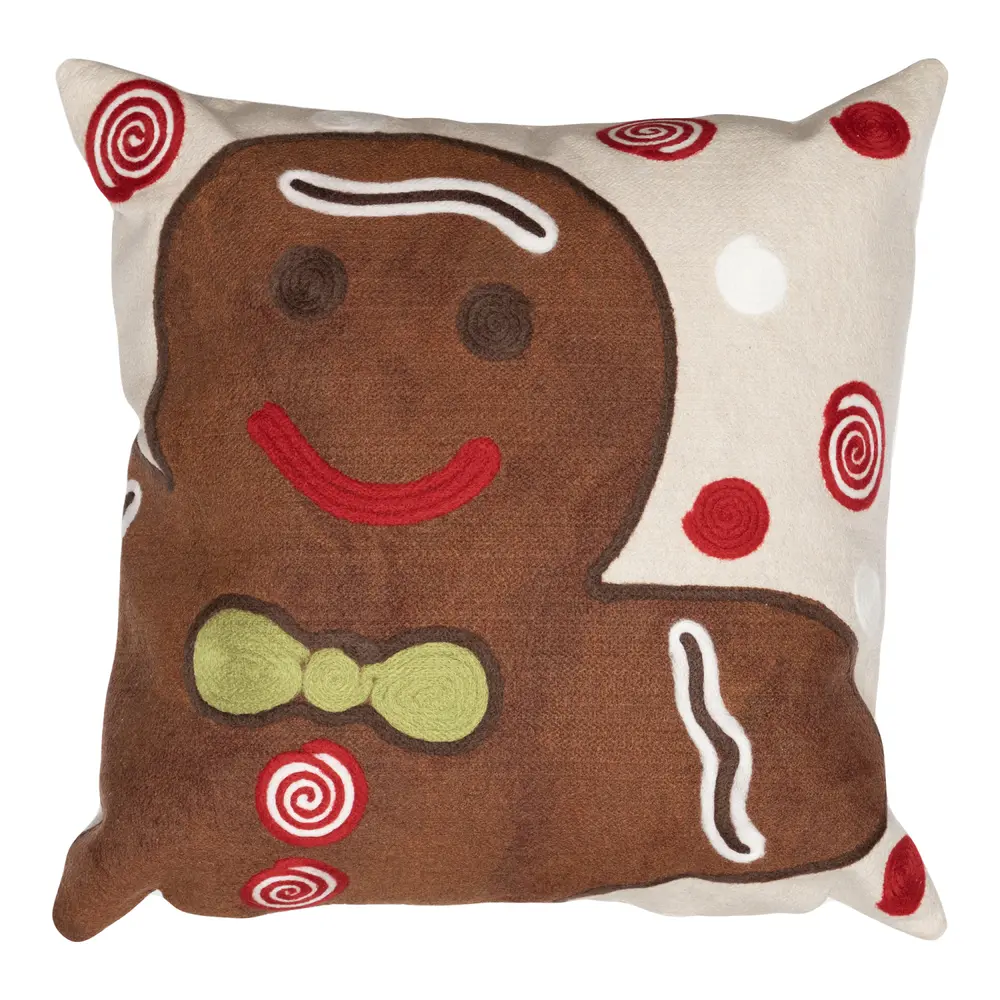 Liora Manne Visions III Ginger Boy Indoor/Outdoor Pillow Chocolate 20
