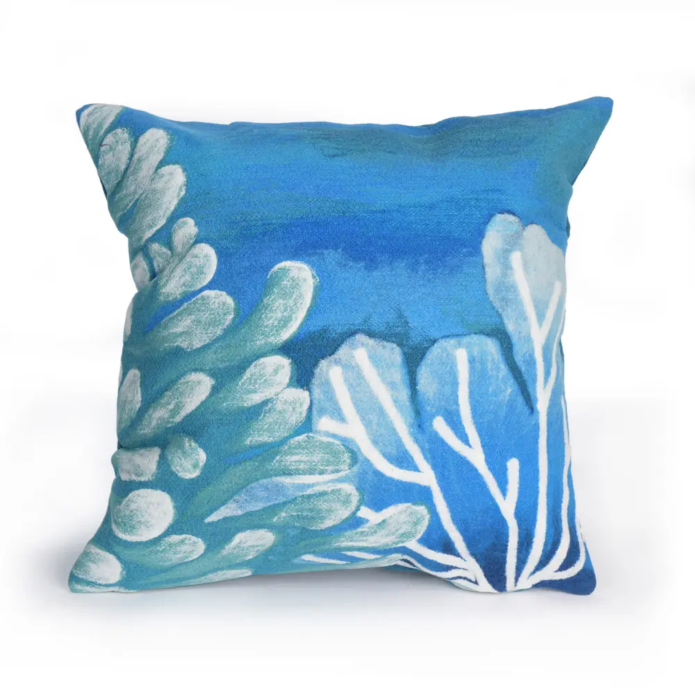 Liora Manne Visions III Reef Indoor/Outdoor Pillow Blue 20