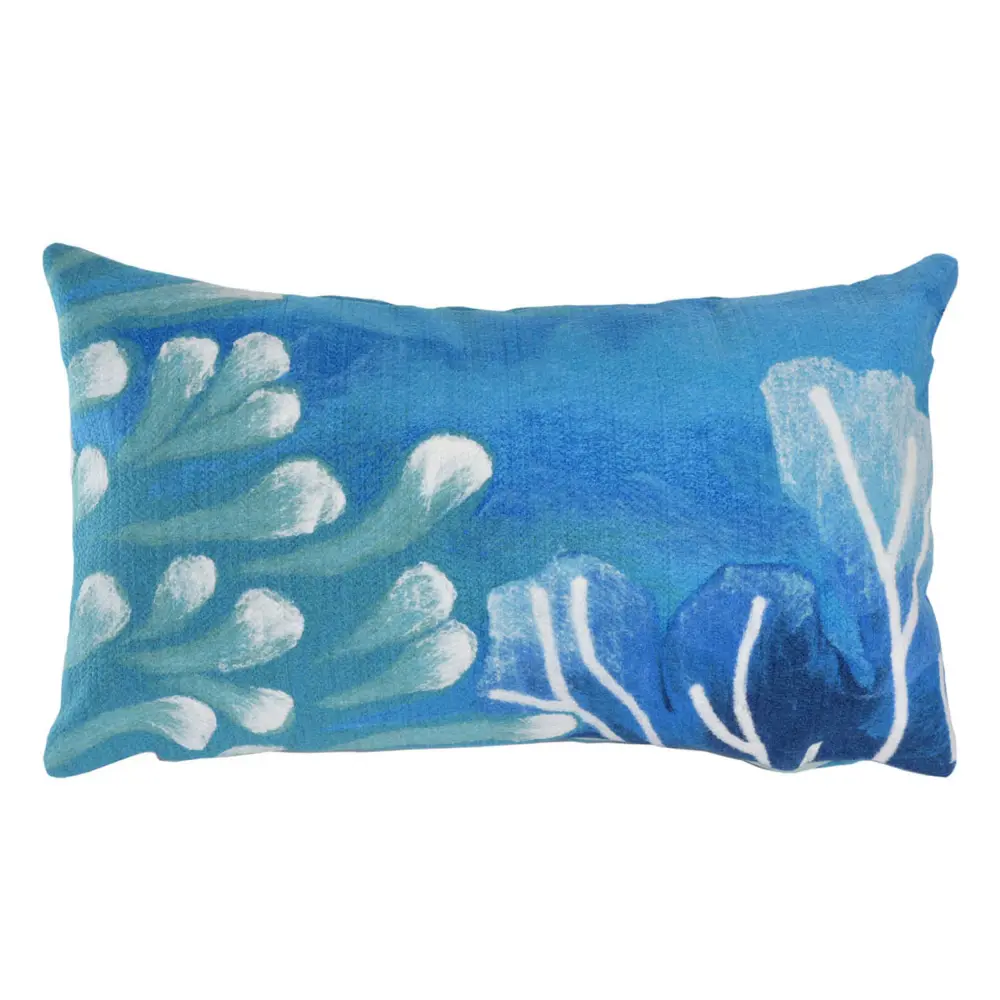Liora Manne Visions III Reef Indoor/Outdoor Pillow Blue 12