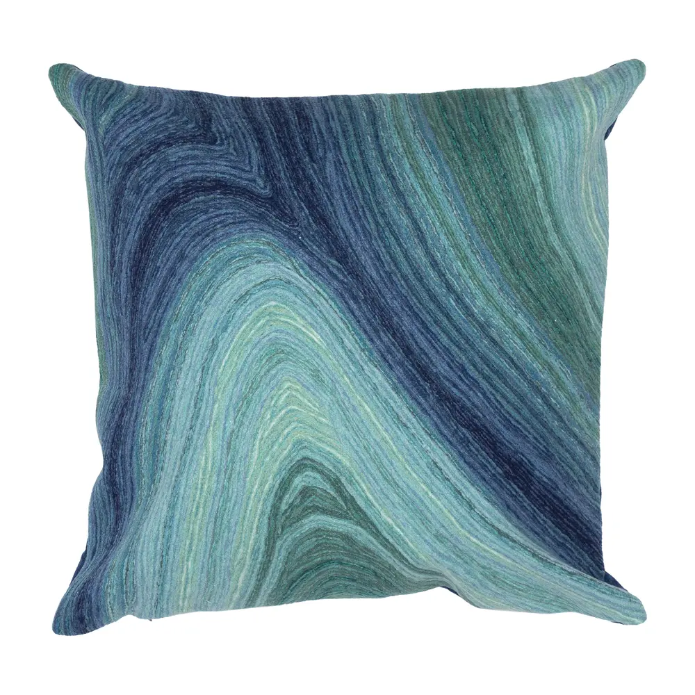 Liora Manne Visions III Ripples Indoor/Outdoor Pillow Gulf 20