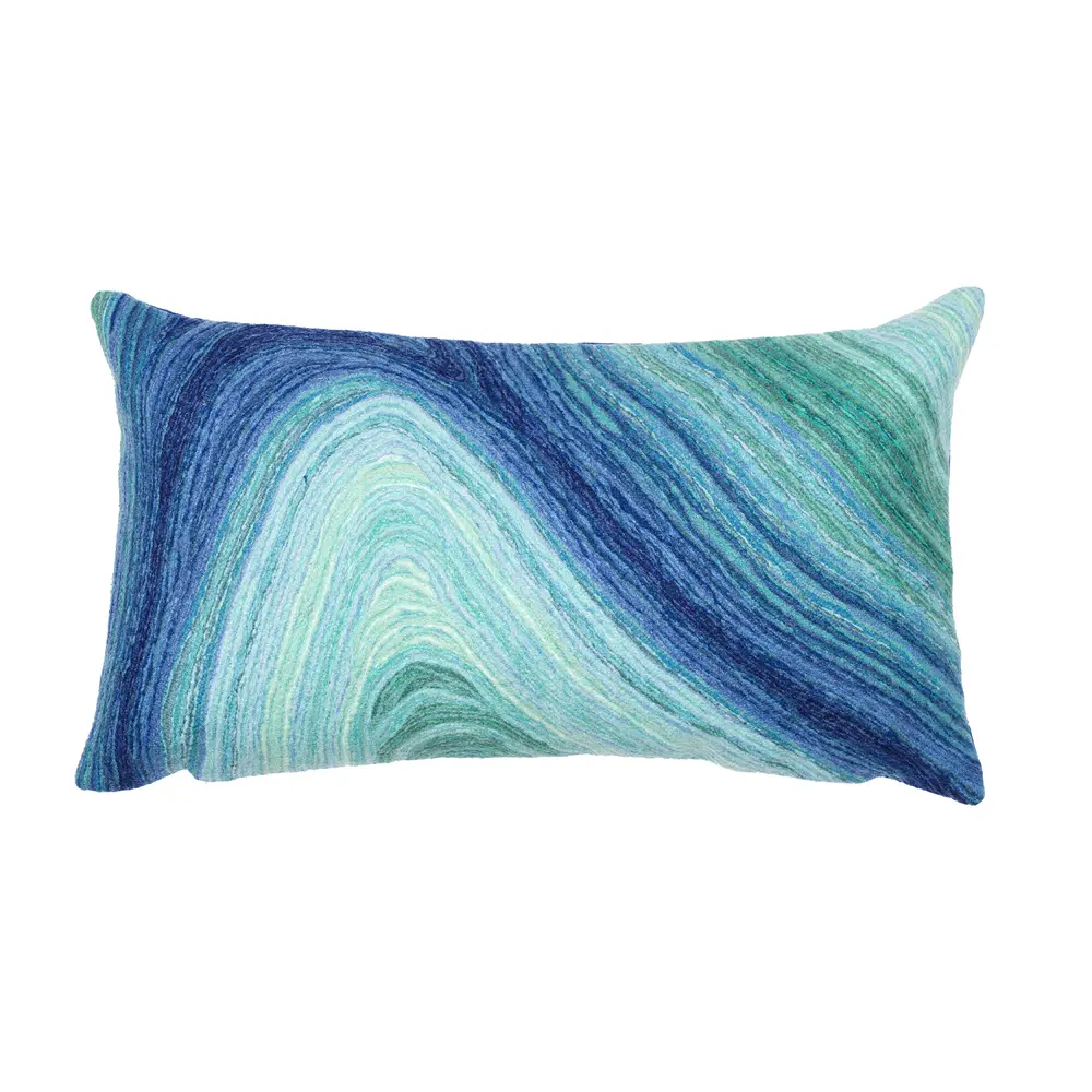 Liora Manne Visions III Ripples Indoor/Outdoor Pillow Gulf 12
