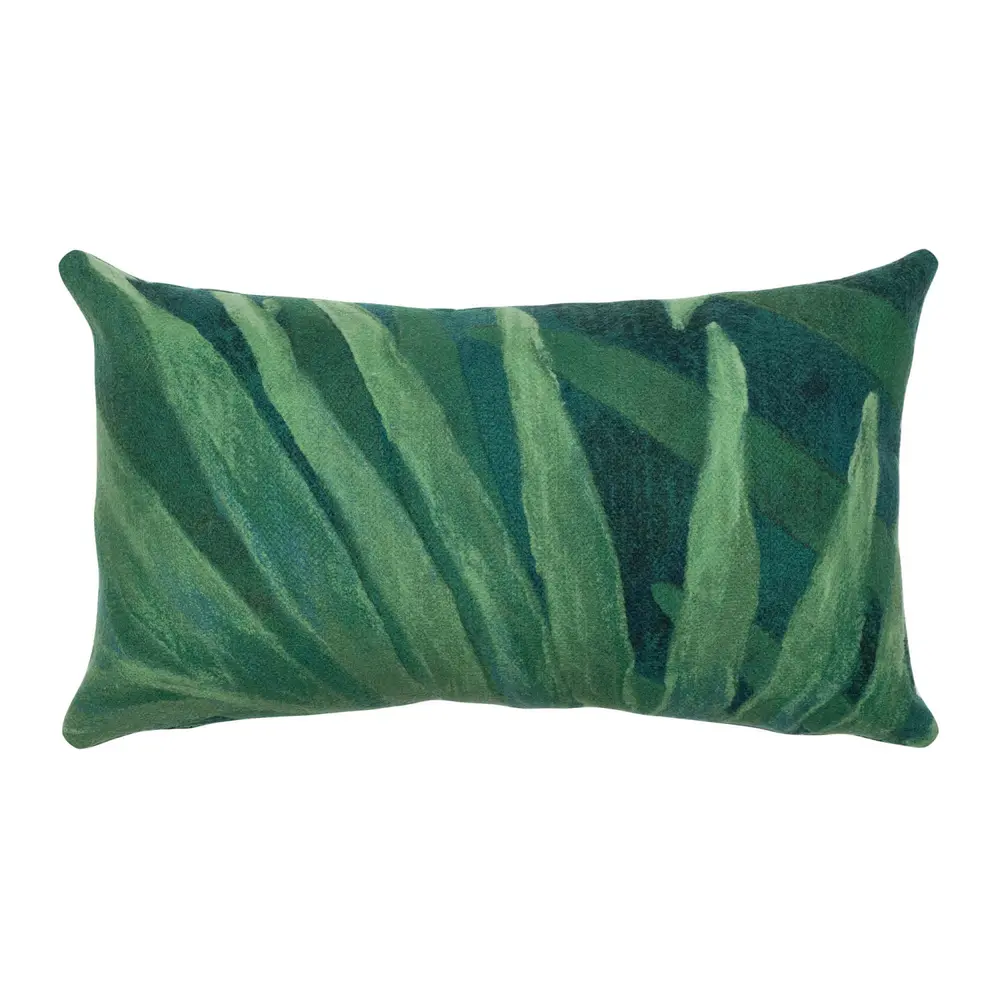 Liora Manne Visions III Tropical Leaf Indoor/Outdoor Pillow Green 12