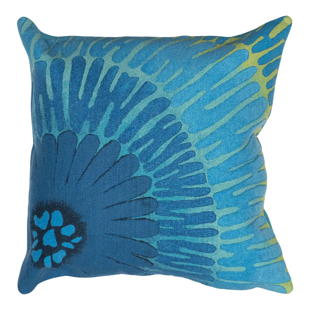 Liora Manne Visions IV Cirque Indoor/Outdoor Pillow Caribe 20
