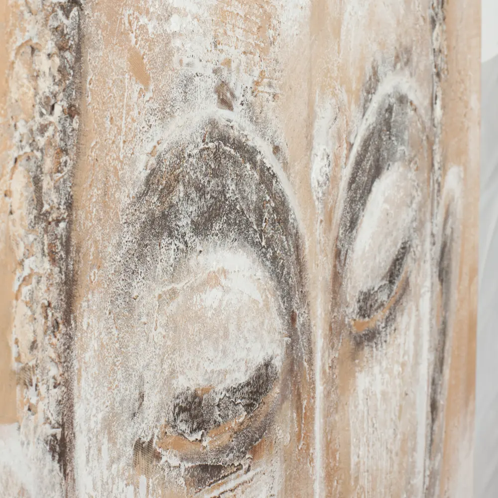 Buddha Orange And White Painting