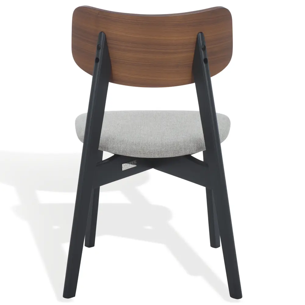 Divya Wood And Linen Dining Chair