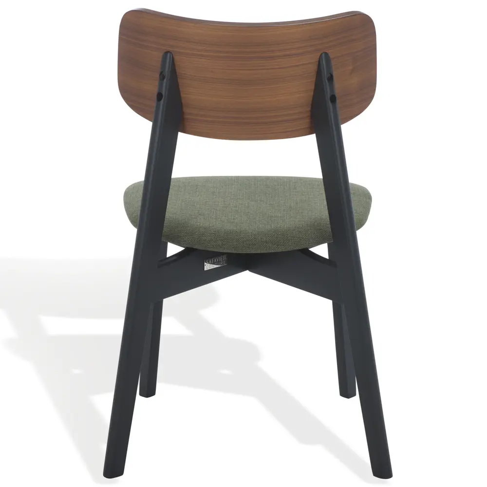 Divya Wood And Linen Dining Chair