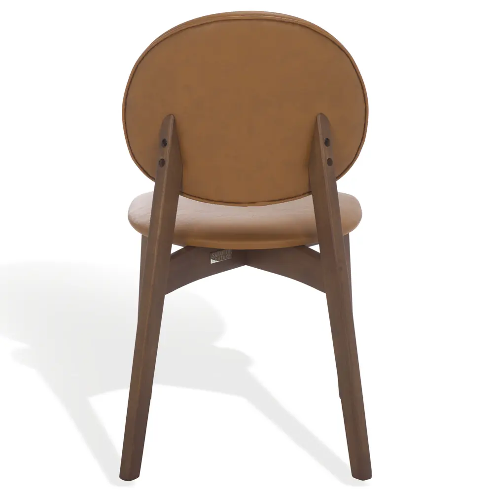 Kayleen Wood And Vegan Leather Dining Chair