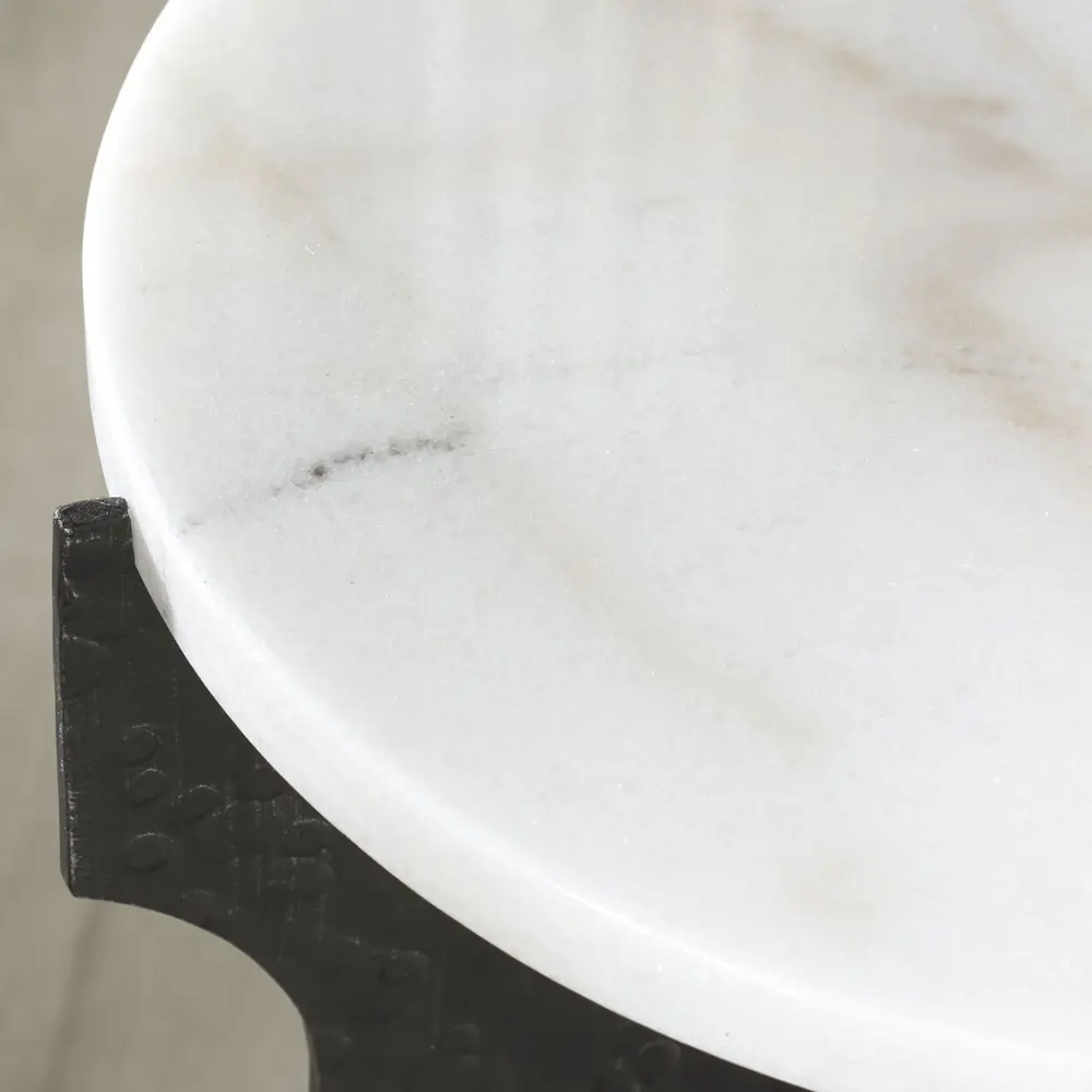 Tayanna Metal And Marble Accent Table