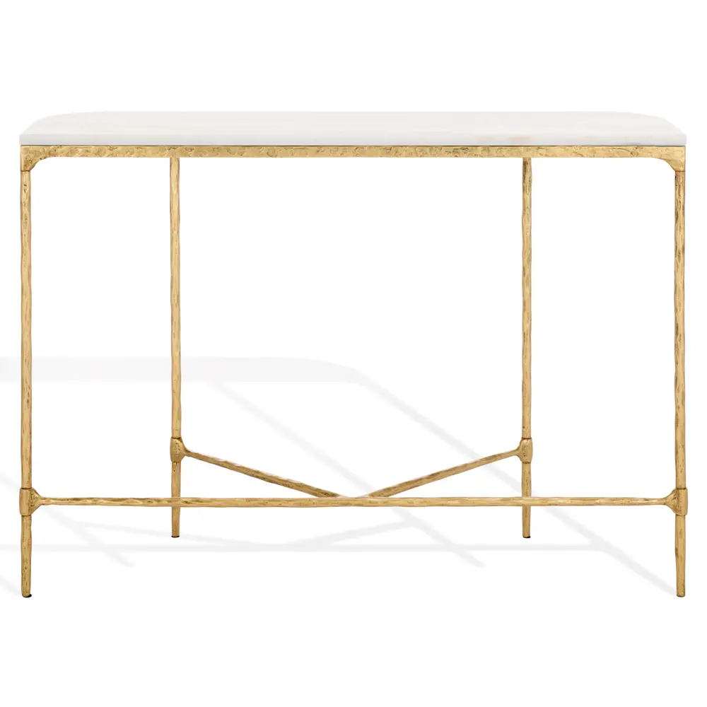 Janowsky Metal And Marble Console Table