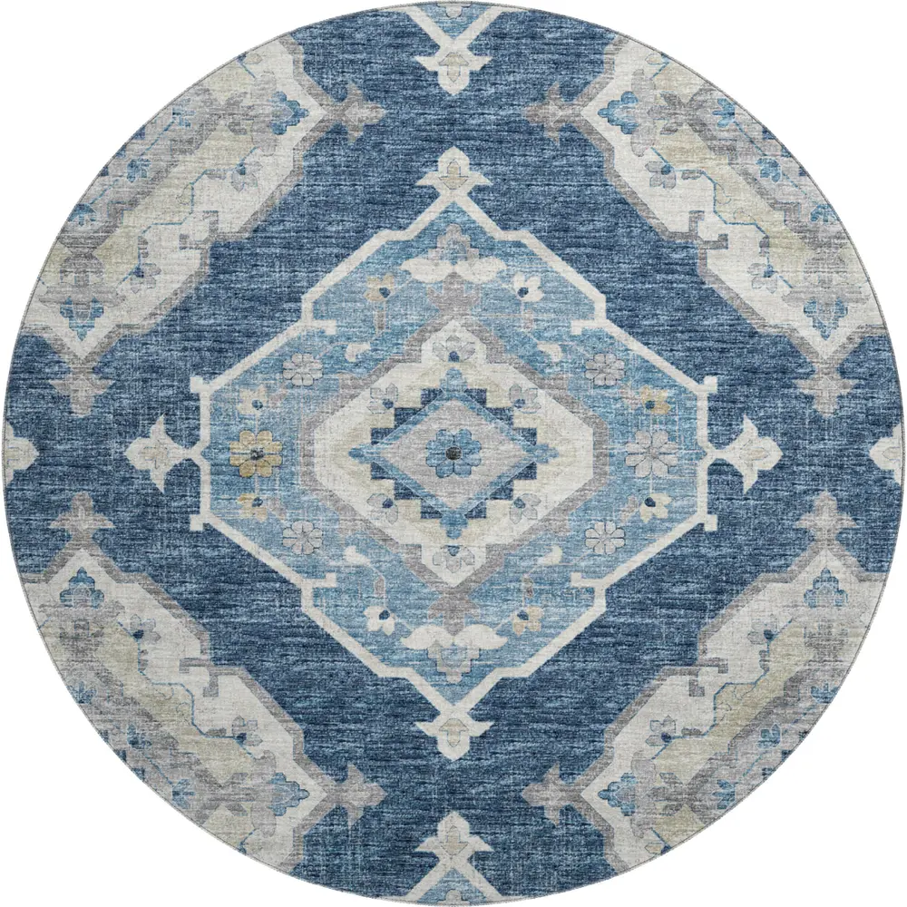 Mayfield AMF91 Blue 8' x 8' Rug