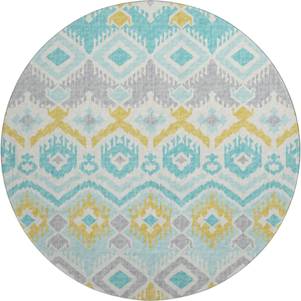 Mayfield AMF108 Aqua 8' x 8' Rug