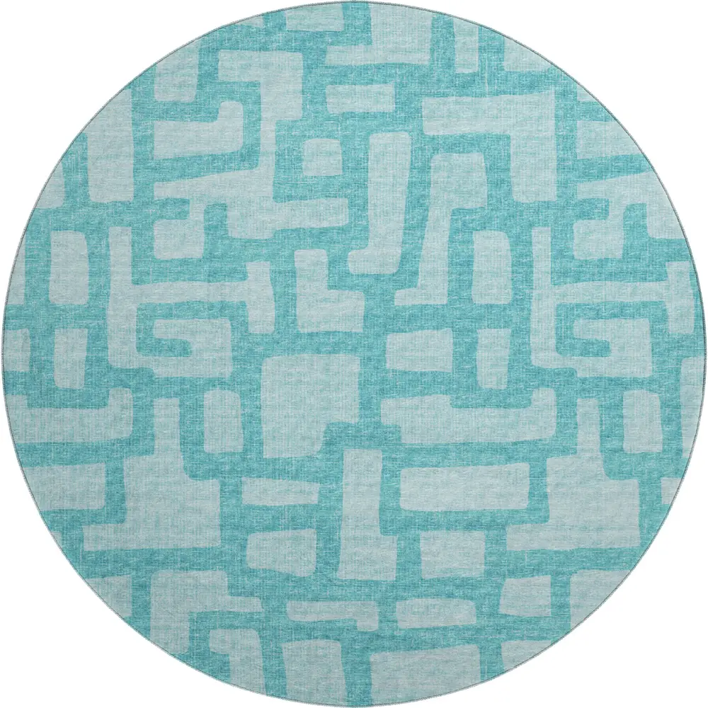 Mayfield AMF110 Turquoise 8' x 8' Rug