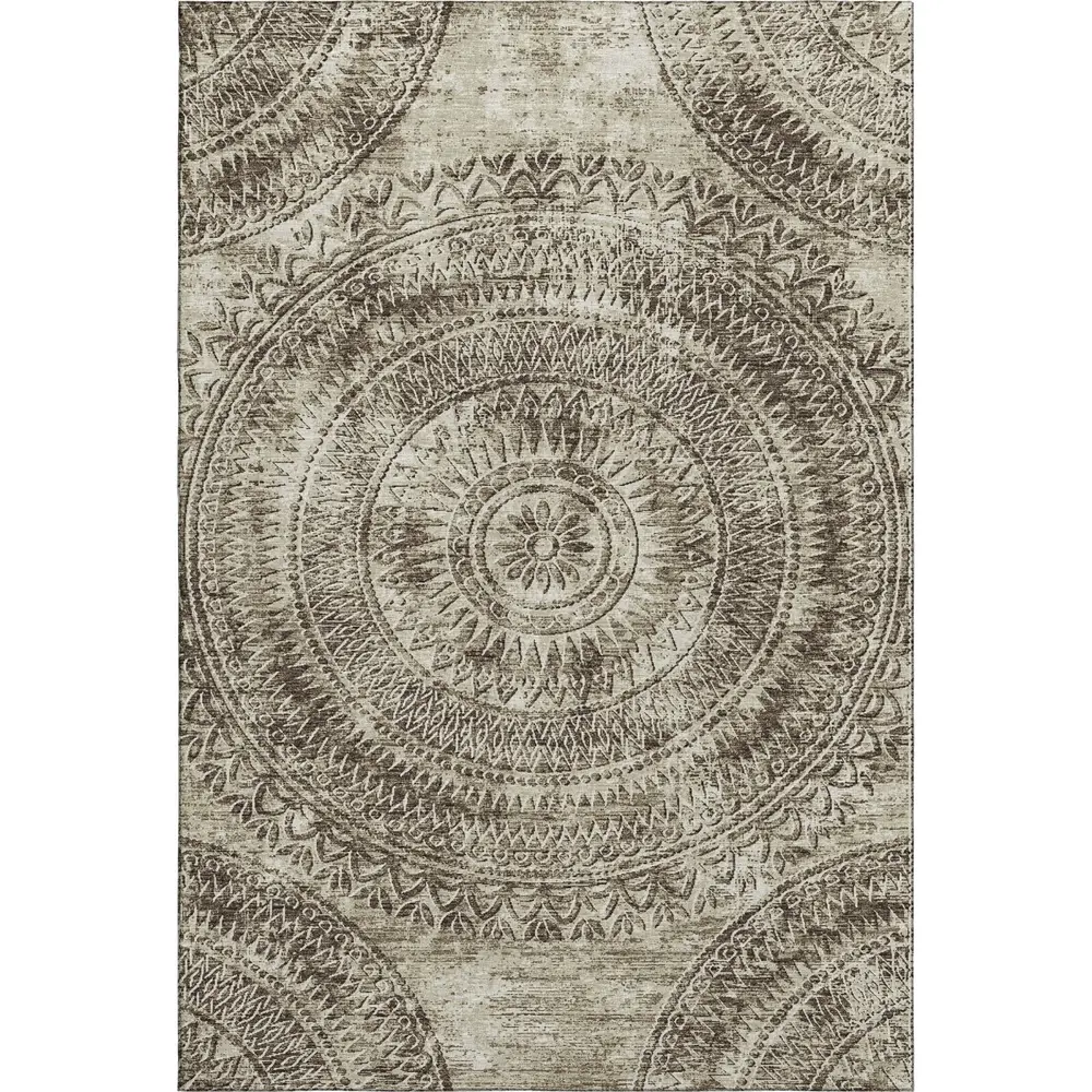 Mayfield AMF113 Brown 3' x 5' Rug