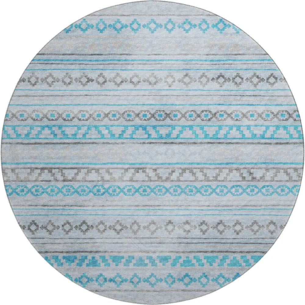Mayfield AMF116 Turquoise 8' x 8' Rug