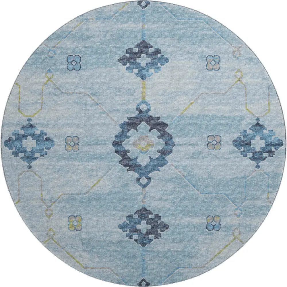 Mayfield AMF122 Blue 8' x 8' Rug