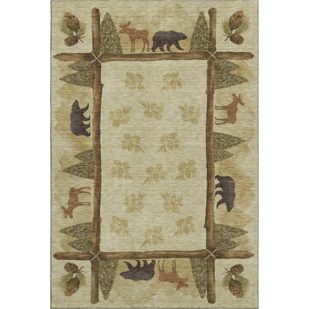 Mayfield AMF142 Khaki 9' x 12' Rug