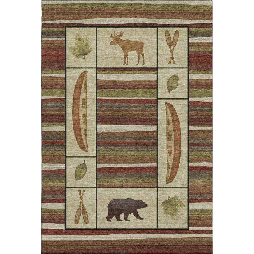 Mayfield AMF143 Multi 3' x 5' Rug