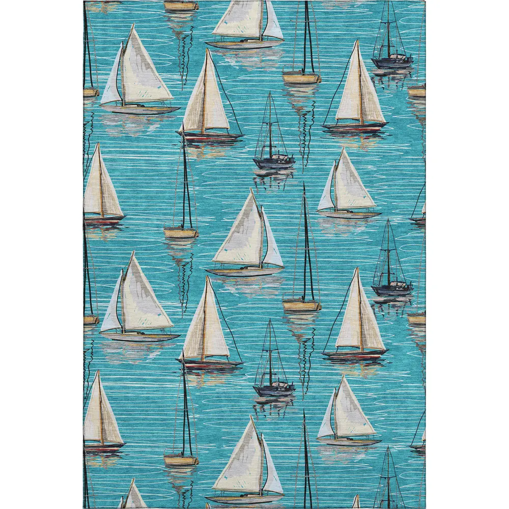 Mayfield AMF153 Teal 10' x 14' Rug