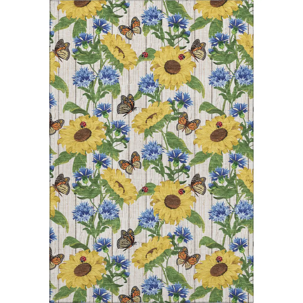 Mayfield AMF171 Yellow 9' x 12' Rug