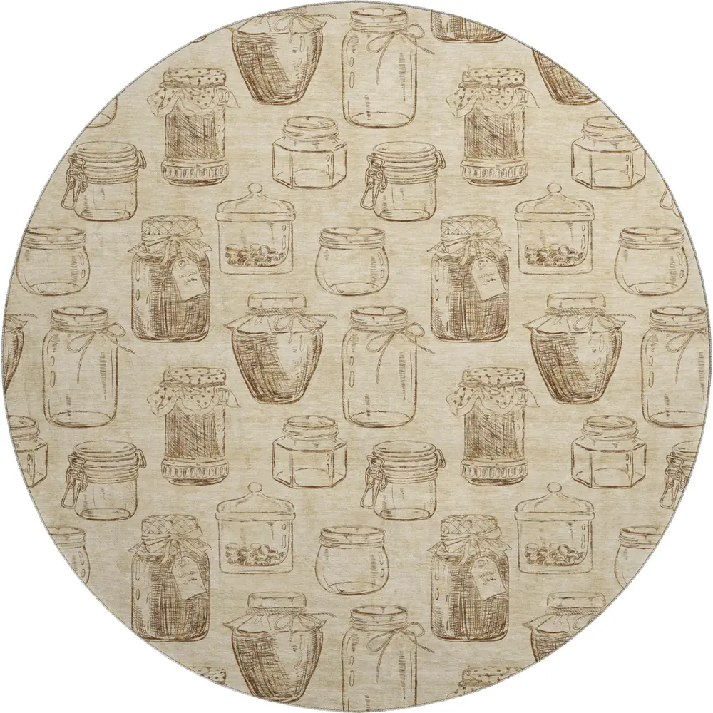 Mayfield AMF173 Beige 8' x 8' Rug