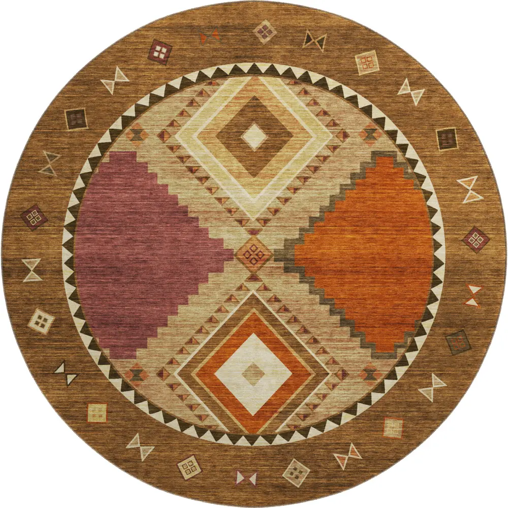 Mayfield AMF177 Brown 8' x 8' Rug