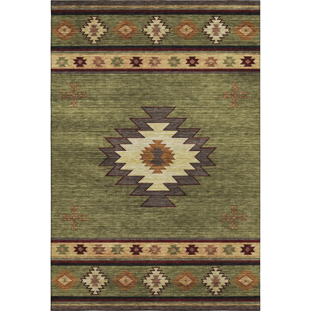 Mayfield AMF179 Green 3' x 5' Rug