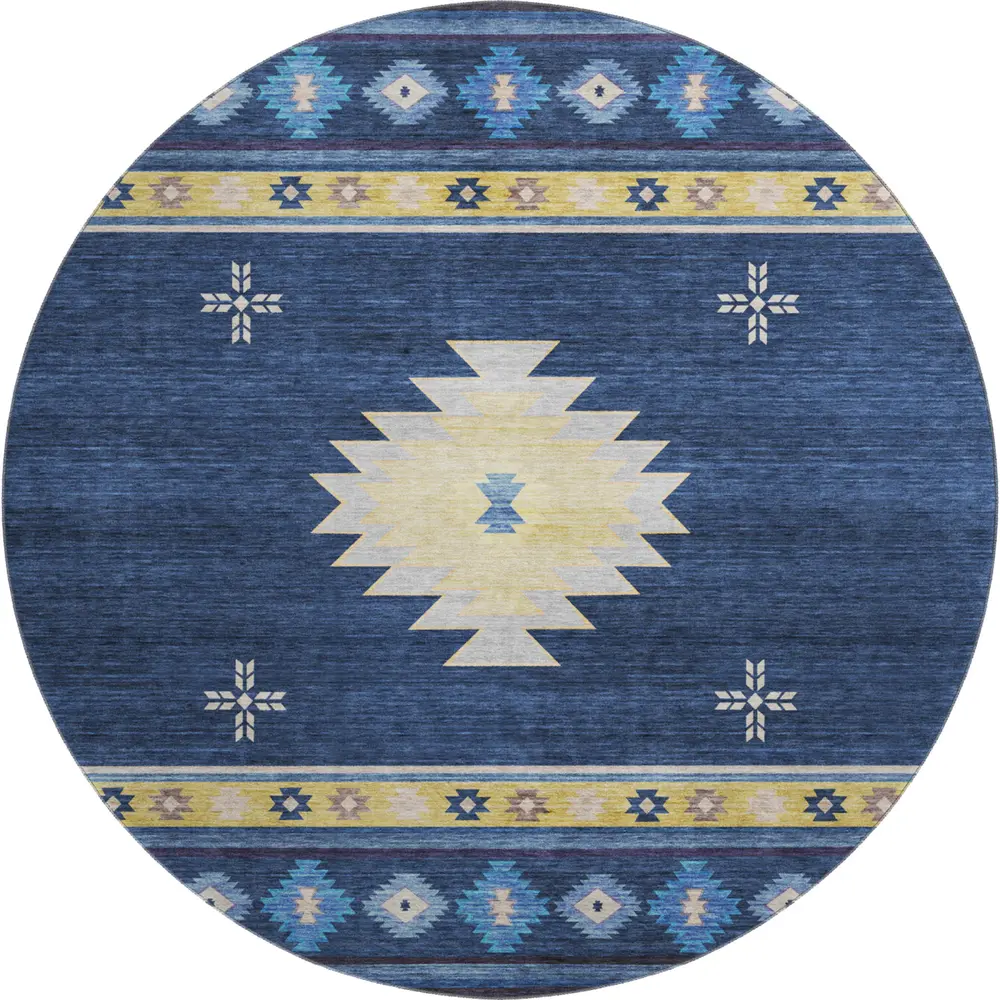 Mayfield AMF179 Blue 8' x 8' Rug