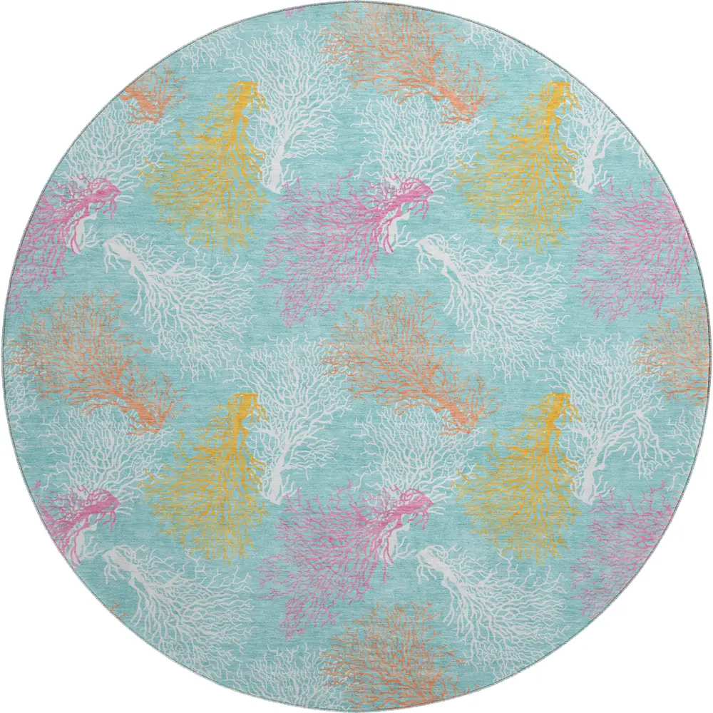 Mayfield AMF182 Aqua 8' x 8' Rug