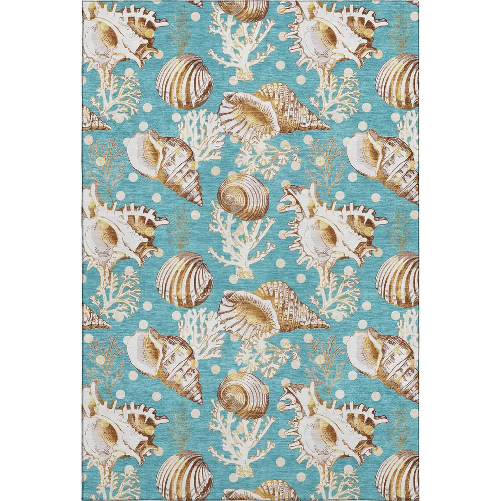 Mayfield AMF185 Aqua 3' x 5' Rug