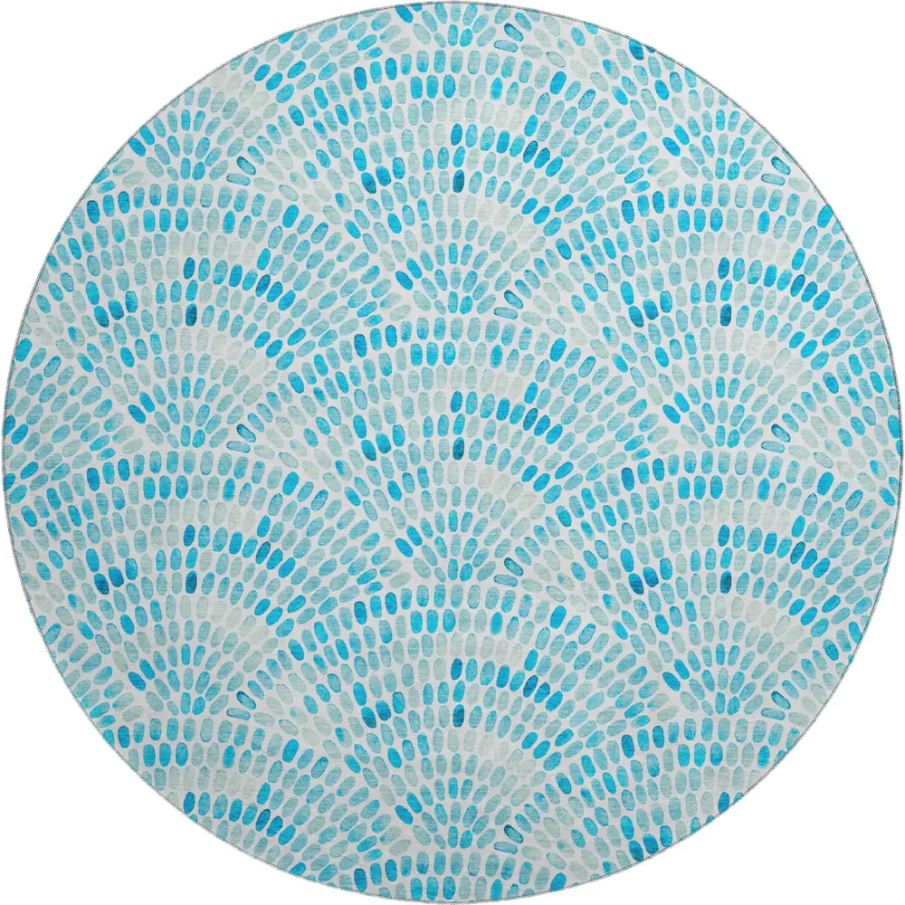 Mayfield AMF186 Aqua 8' x 8' Rug