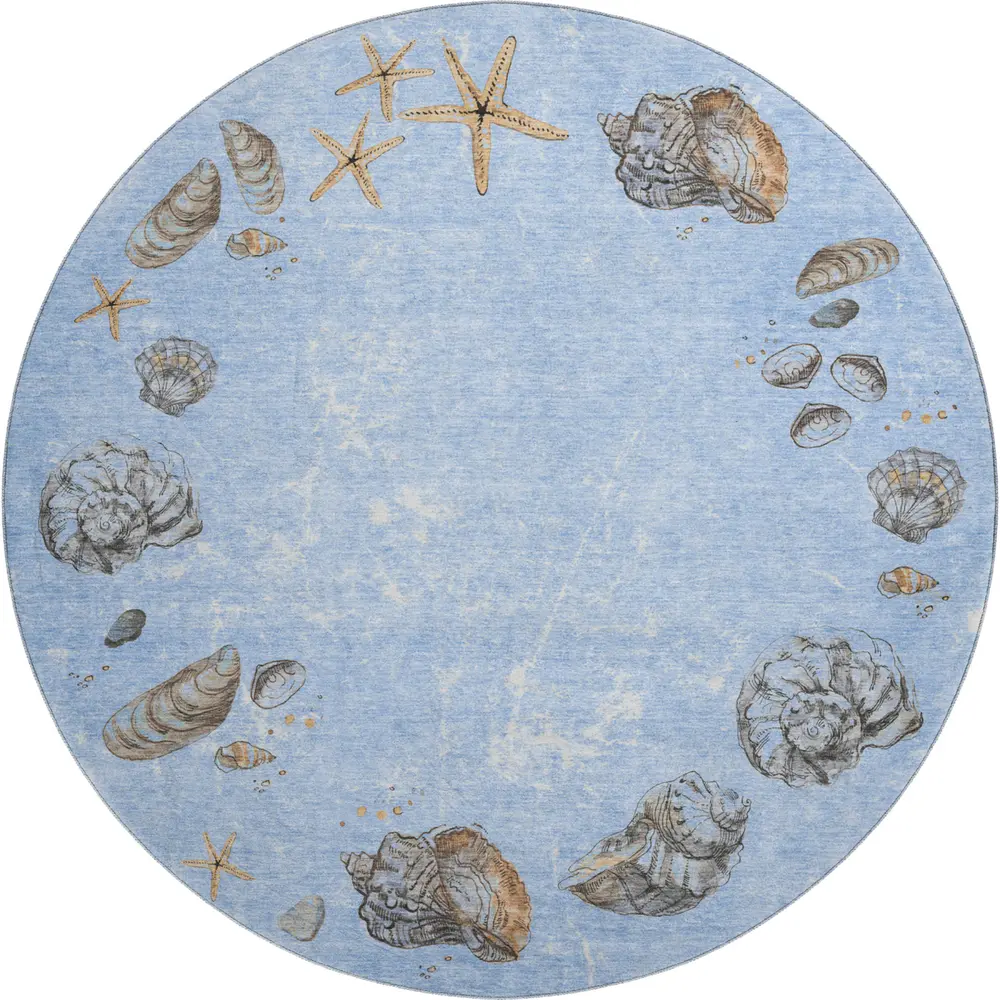 Mayfield AMF188 Blue 8' x 8' Rug