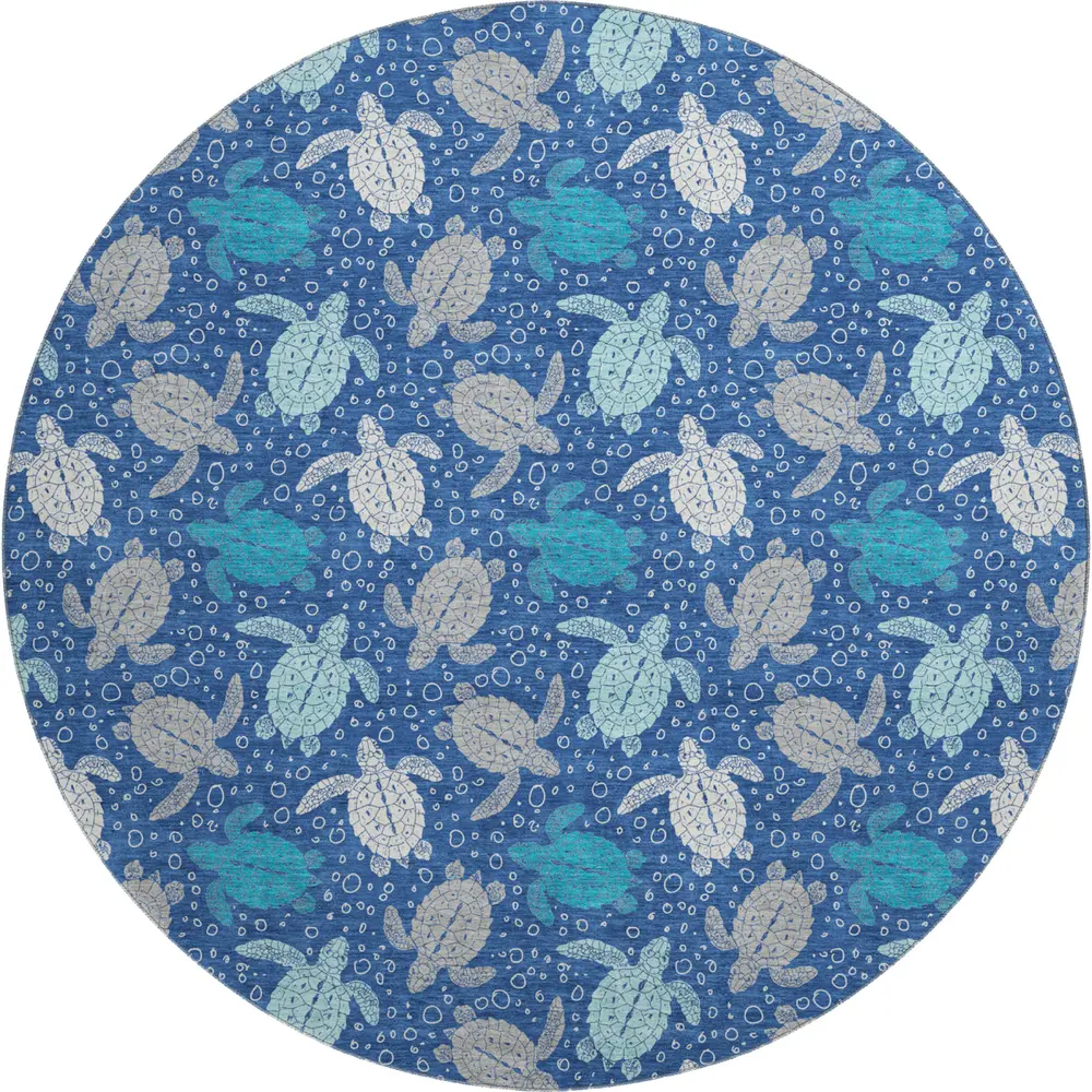Mayfield AMF192 Blue 8' x 8' Rug