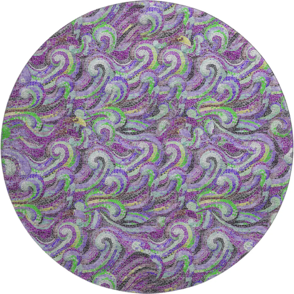 Mayfield AMF193 Purple 8' x 8' Rug
