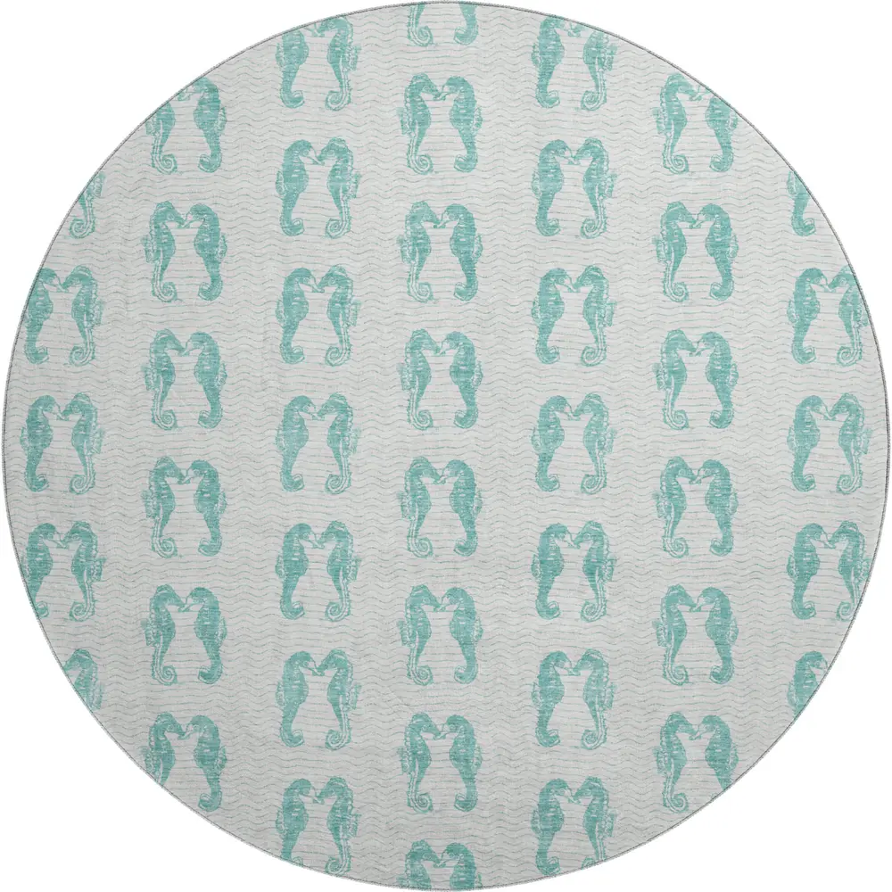 Mayfield AMF194 Aqua 8' x 8' Rug