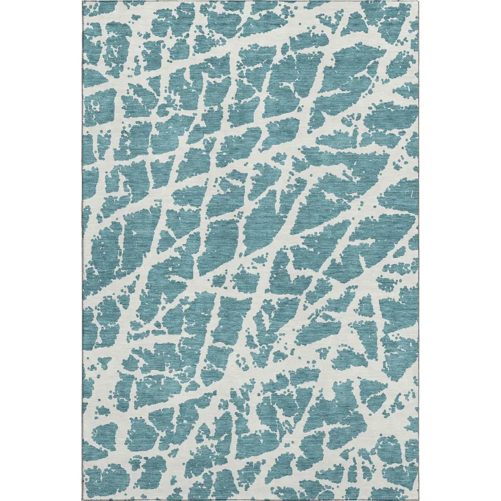 Mayfield AMF501 Teal 3' x 5' Rug