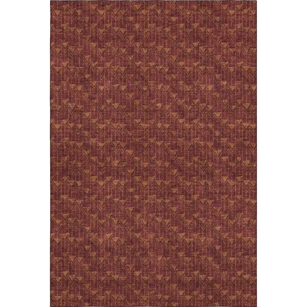 Mayfield AMF514 Burgundy 3' x 5' Rug