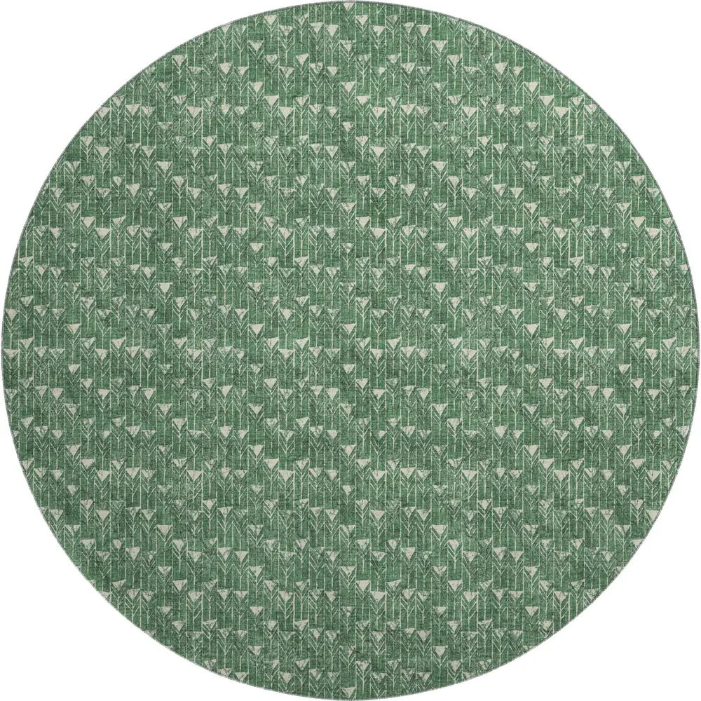 Mayfield AMF514 Green 8' x 8' Rug