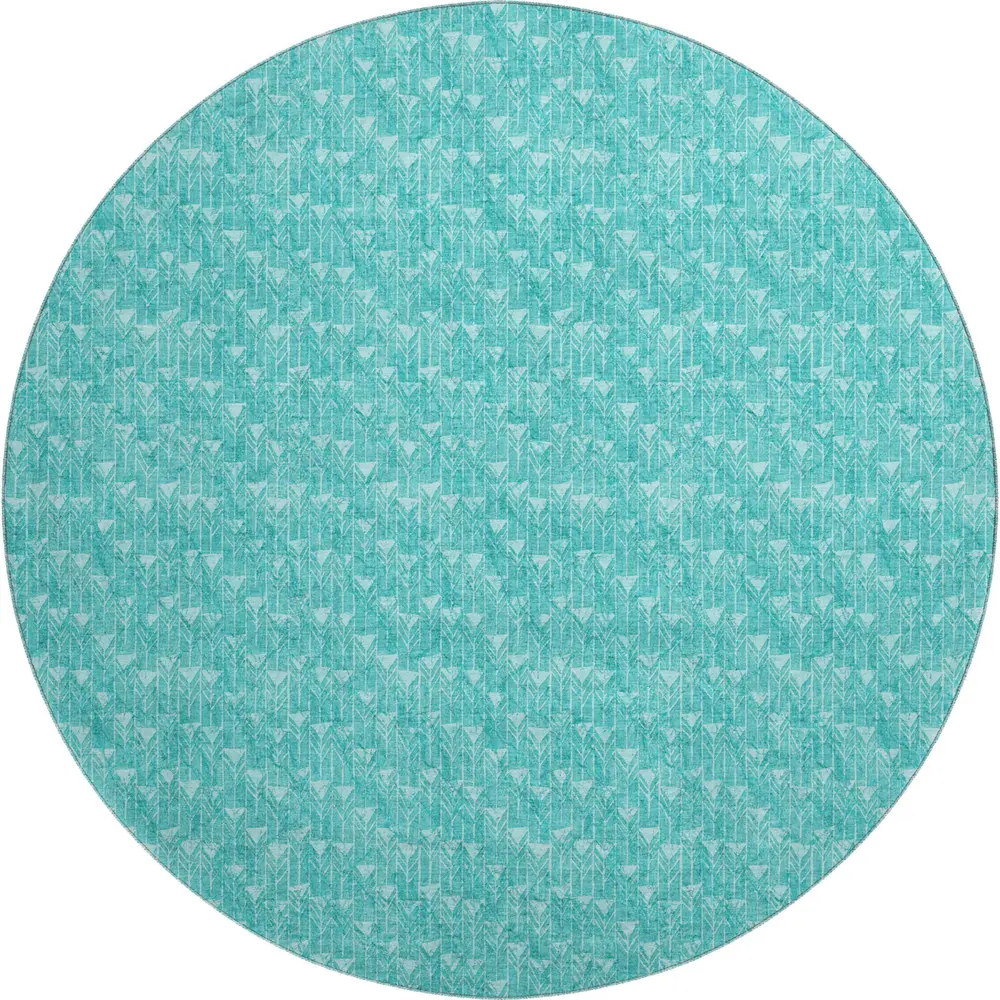 Mayfield AMF514 Teal 8' x 8' Rug