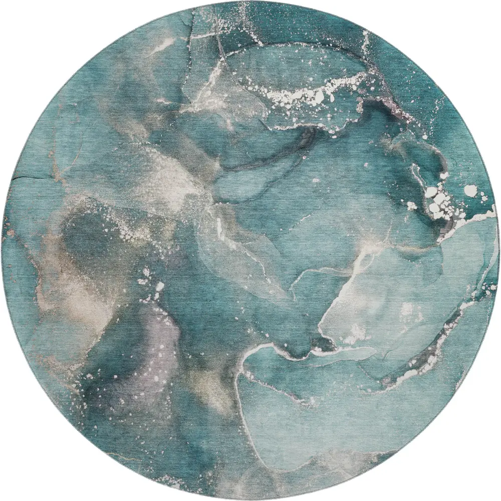 Mayfield AMF518 Teal 8' x 8' Rug