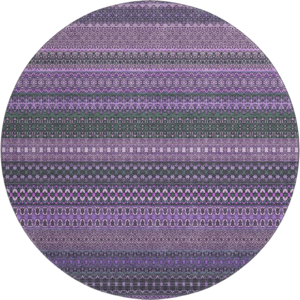 Mayfield AMF527 Purple 8' x 8' Rug