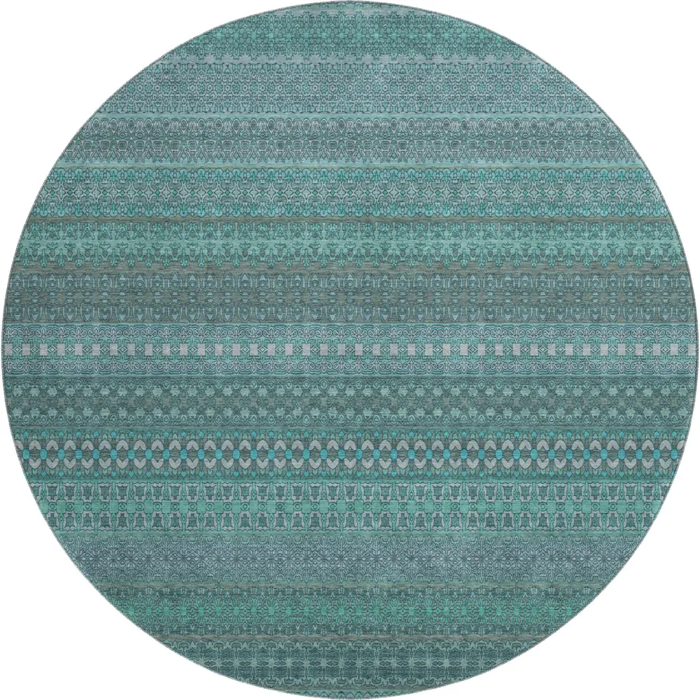 Mayfield AMF527 Turquoise 8' x 8' Rug